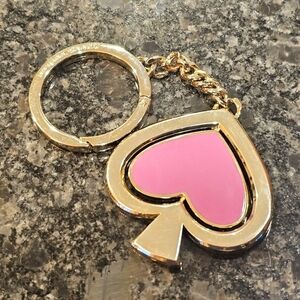 Kate Spade Yellow & Purple Revolving Spade Keychain/Fob/Bagcharm